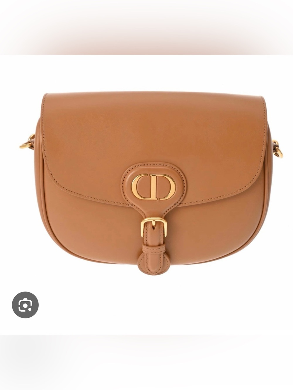 DIOR Bobby Bag CD Logo Cognac Leather Saddle Bag